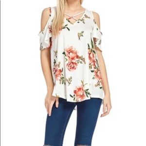 REB & J Cold shoulder top size Medium